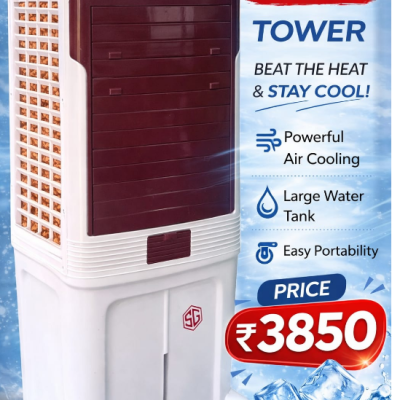 NEXA Bullet Tower Air Cooler | Powerful Air Cooling | Large Water Tank | High Air Flow | Premium Design | ₹3850