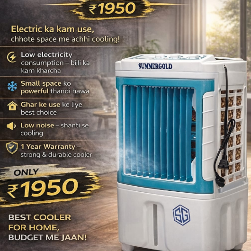 12" YUVI Portable Personal Air Cooler | High Efficiency Cooling for Small Rooms | 1 Year Warranty