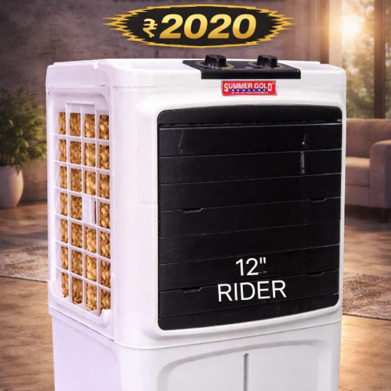 12" RIDER High Speed Personal Air Cooler | High Performance & Low Power Consumption (1 Year Warranty)